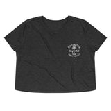 SURF CLUB EMBROIDERED CROP TEE