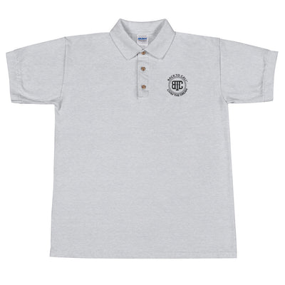 Back To Cali Livin The Dream Circle Embroidered Polo Shirt