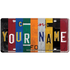 Personalizing Your Vehicle A Step-by-Step Guide to Designing a Custom Car-Size Wooden License Plate Classic Collage
