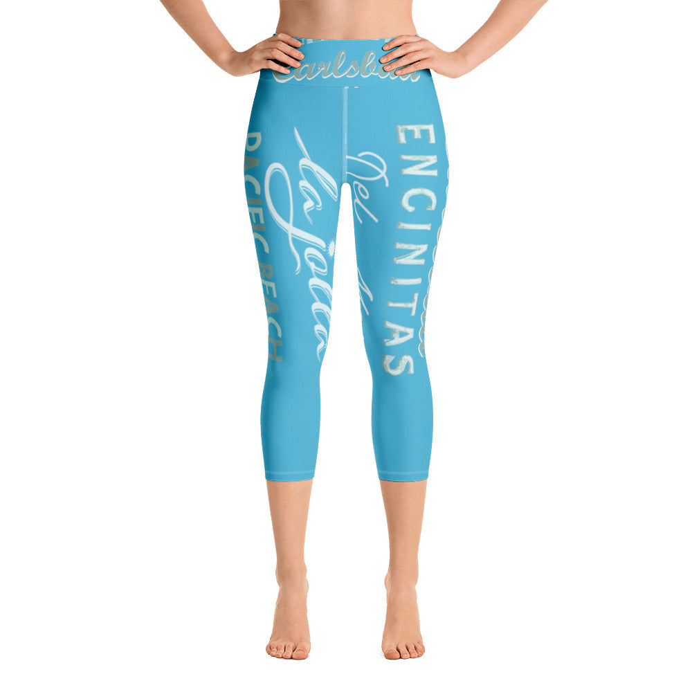 Experience Ultimate Comfort and Style with Yoga Capri Turquoise Leggings
