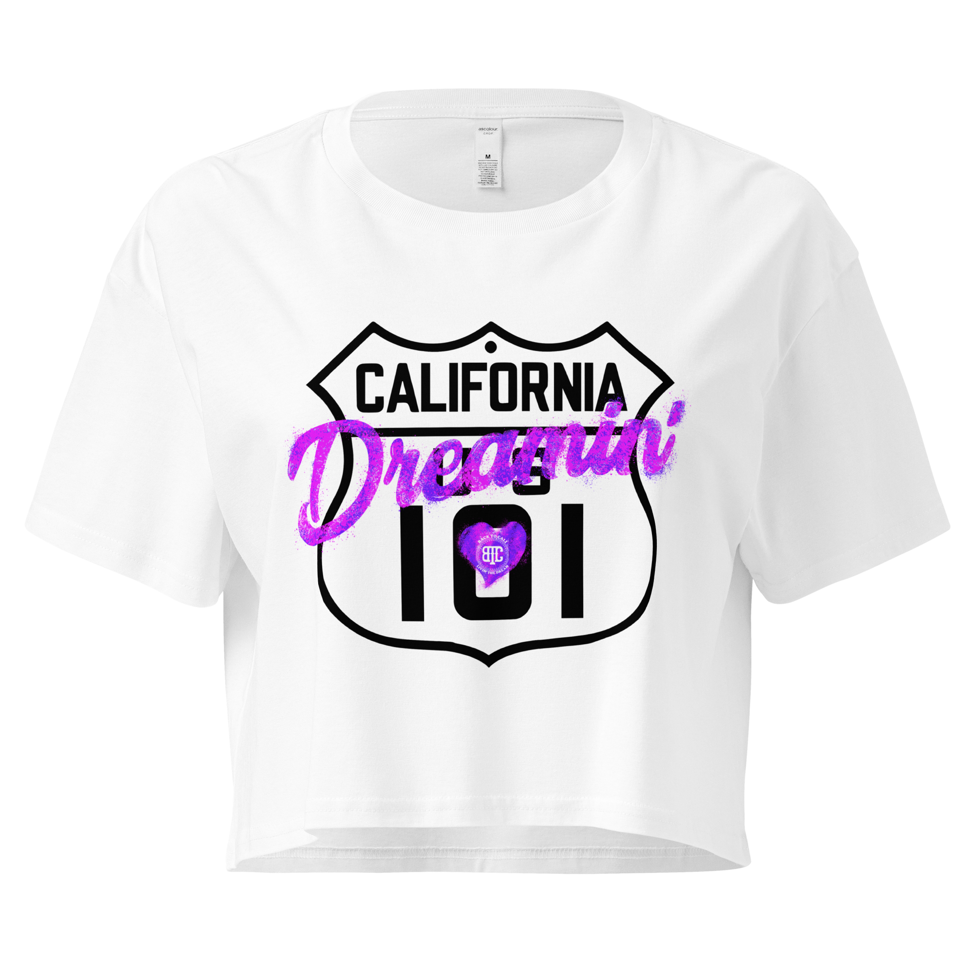 CALIFORNIA DREAMIN' WOMEN'S CROP TEE