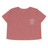 SURF CLUB EMBROIDERED CROP TEE