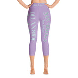 Yoga Capri Purple Leggings