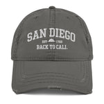 SAN DIEGO EST. DISTRESSED HAT